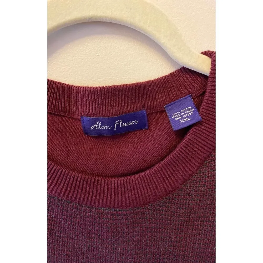 Alan Flusser Burgundy Sweater